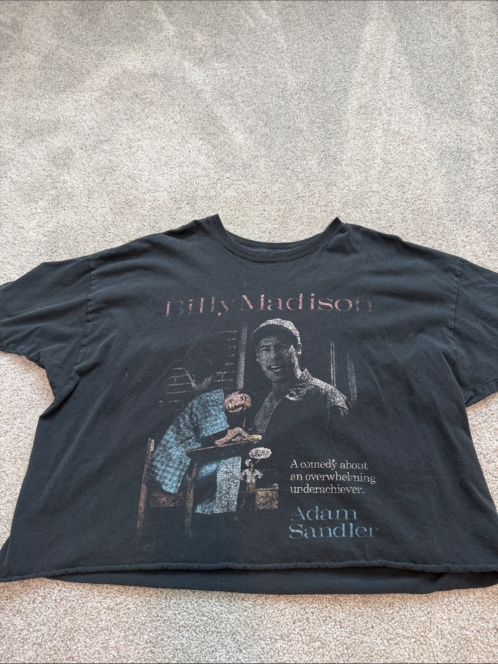 Billy Madison Vintage-Style Graphic Tee - Black, cropped